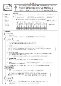 ベルべット ストレート マニュアル　パワー2のサムネイル
